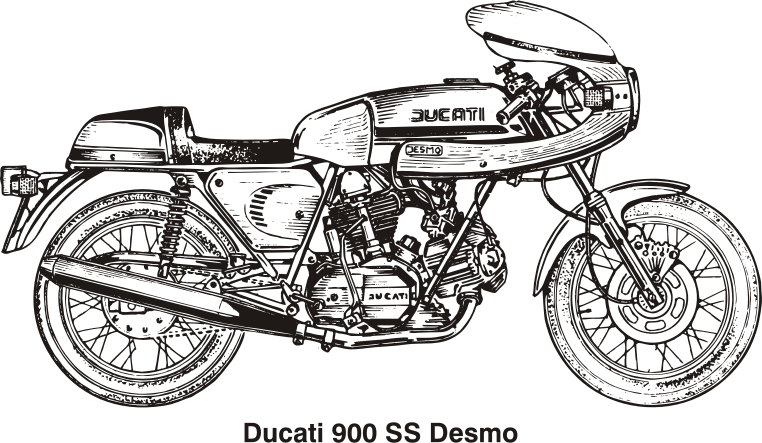 Ducati 900 SS Desmo, year 1980
