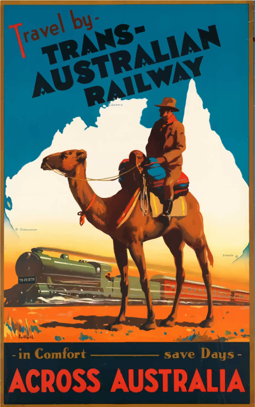 Vintage Travel Poster Australia