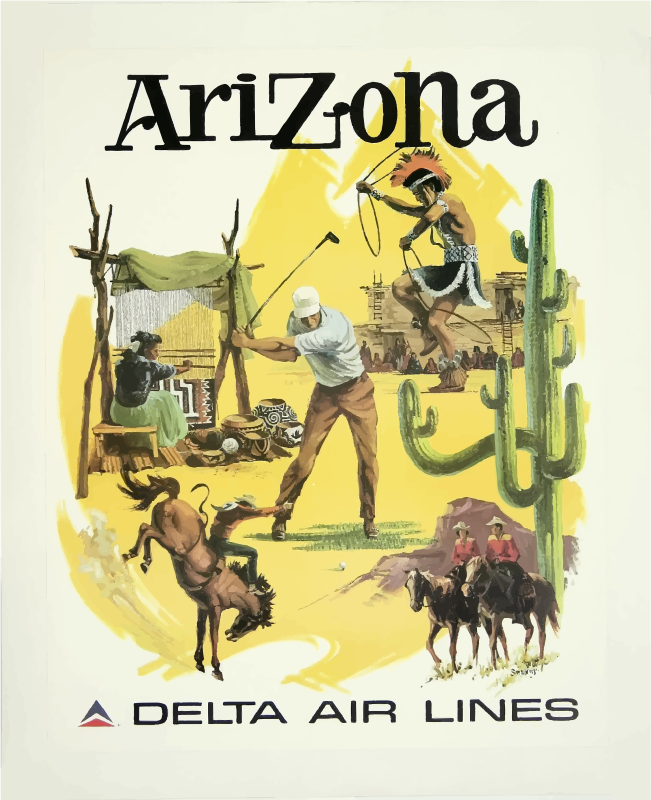 Vintage Travel Poster Arizona 2