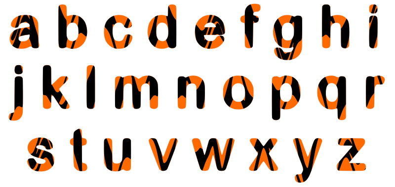 Waspish alphabet lowercase
