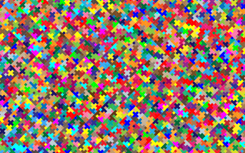 Colorful Plus Pattern Wallpaper 2
