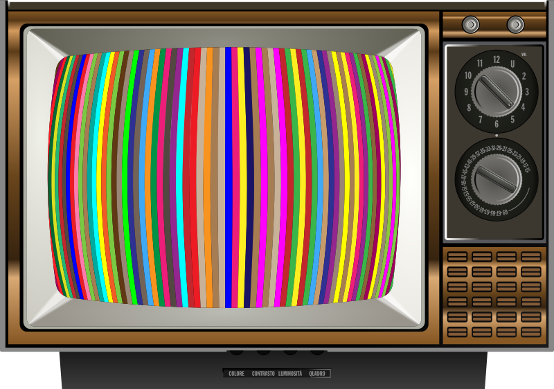 Striped Test Pattern Television