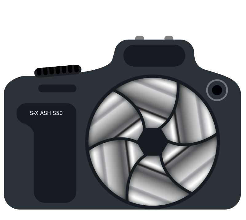 DSLR Camera With Metallic Shutter