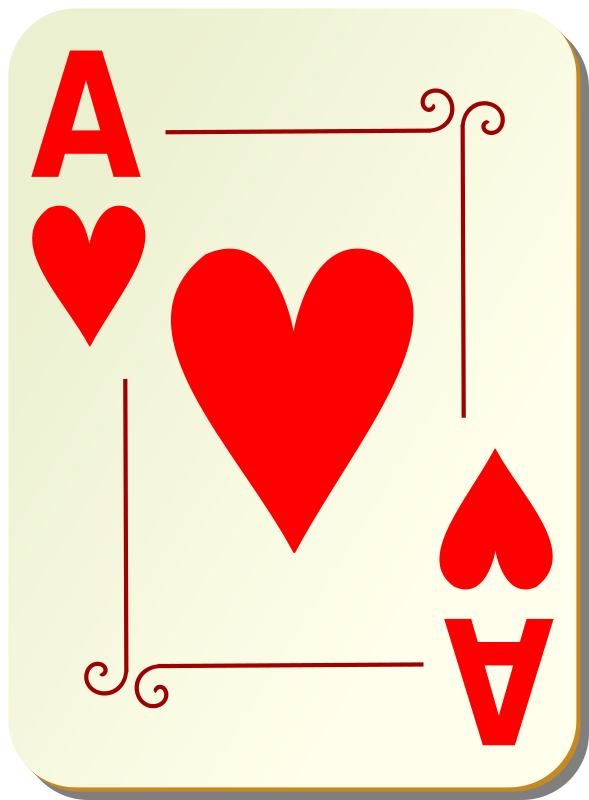 Ornamental deck: Ace of hearts