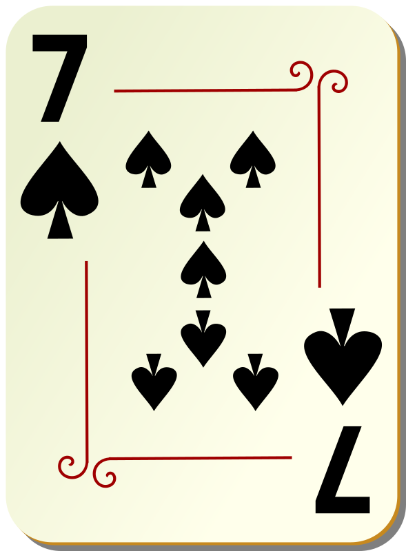 Ornamental deck: 7 of spades