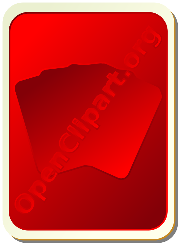 Card backs: silhouette red