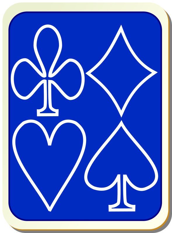 Card backs: simple blue