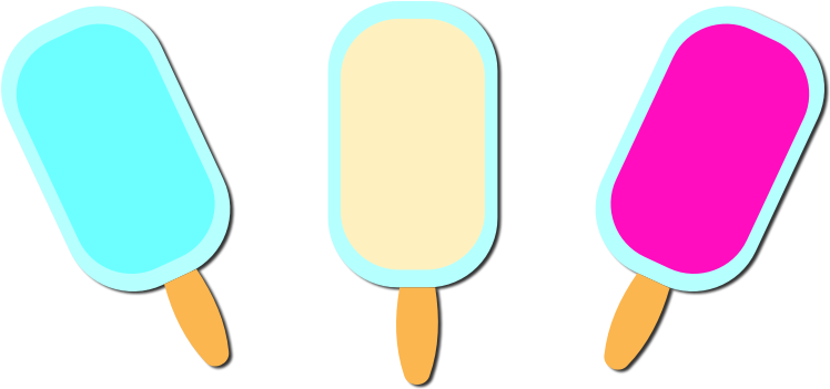 Three Ice Cream Bars