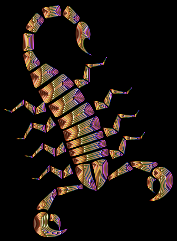 Colorful Abstract Tribal Scorpion 15