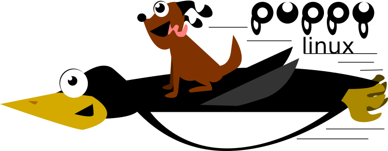 Puppy Linux Logo with Tux