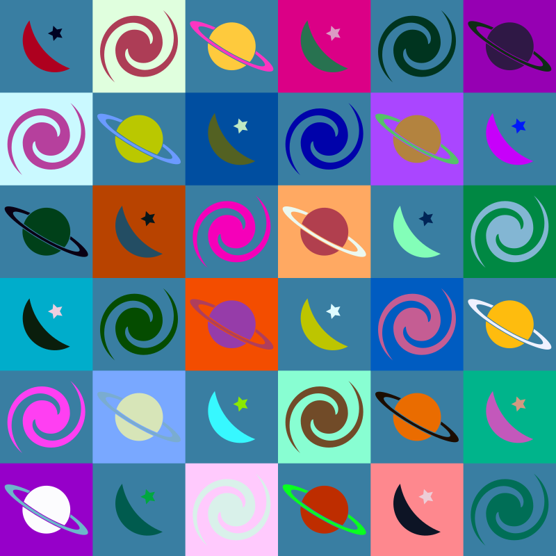 Space pattern 3 (multicolour 1)