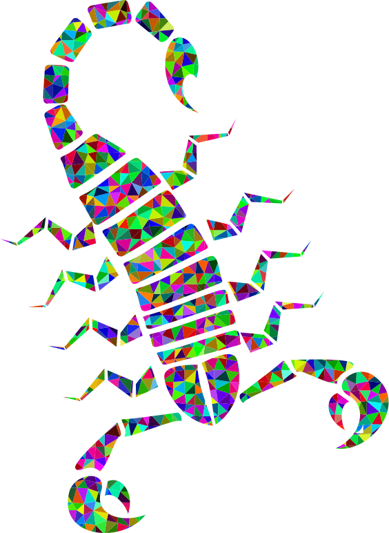 Prismatic Low Poly Tribal Scorpion
