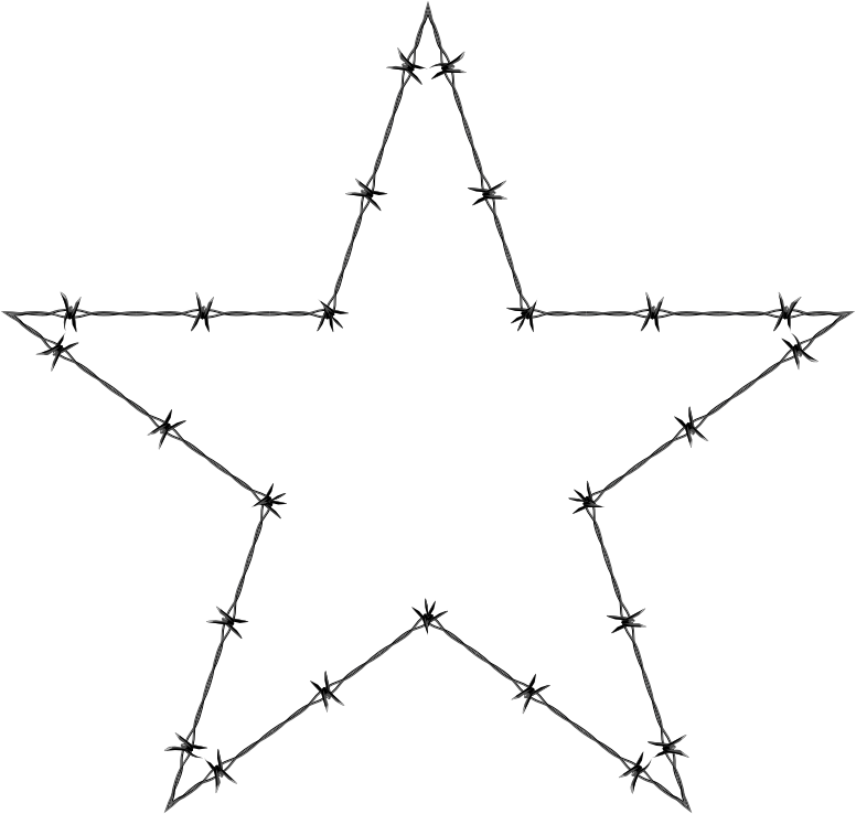 Barbed Wire Star