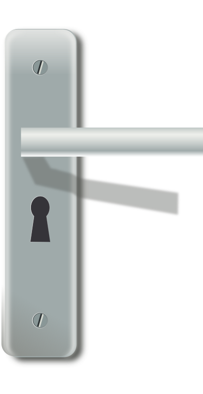 Door-latch with lock