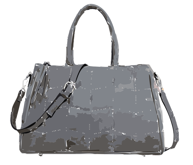Gray handbag no logo
