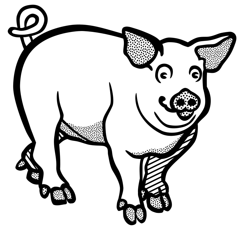 pig - lineart