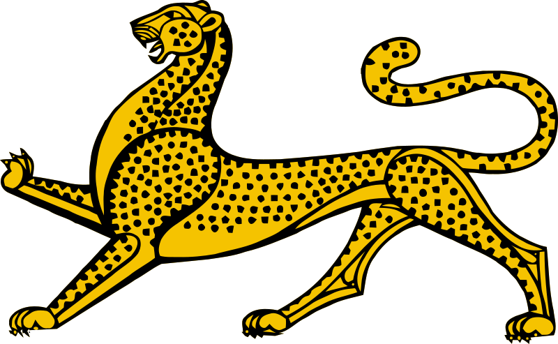 Stylised leopard