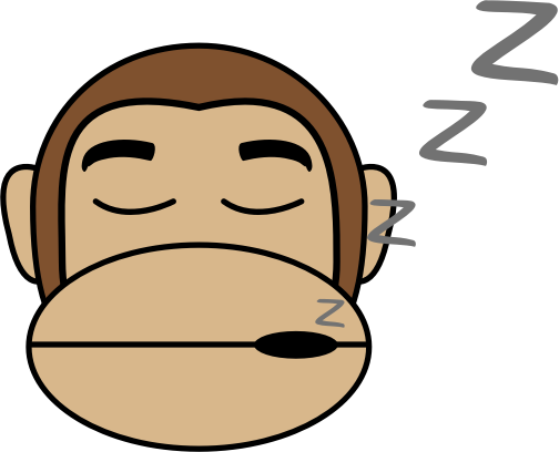 Monkey Emoji - Sleep