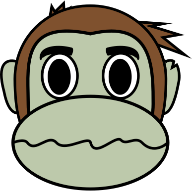Monkey Emoji - Zombie
