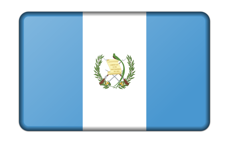 Flag of Guatemala (bevelled)