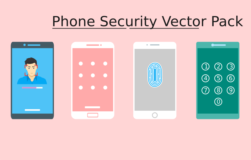 Phone Security Vector Pack