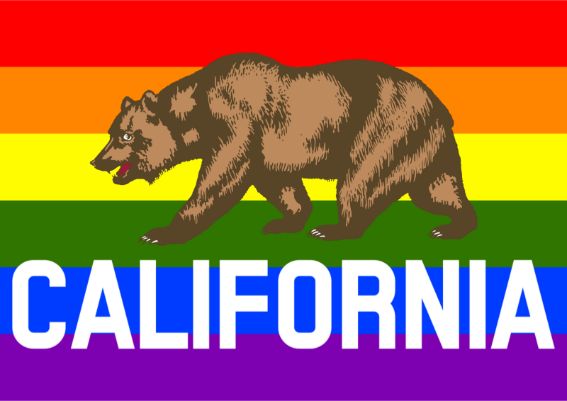 Rainbow Flag California 2