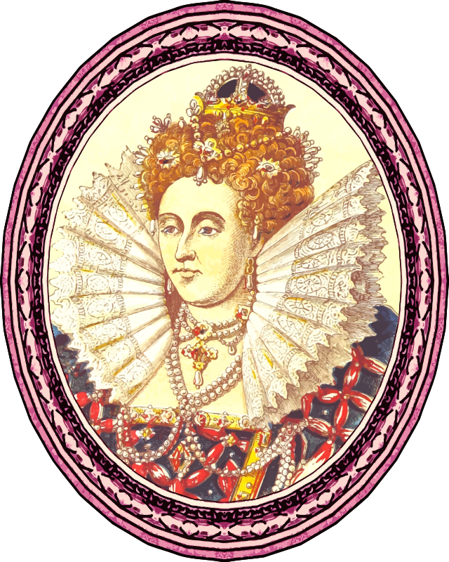 Queen Elizabeth I (version 2, framed)