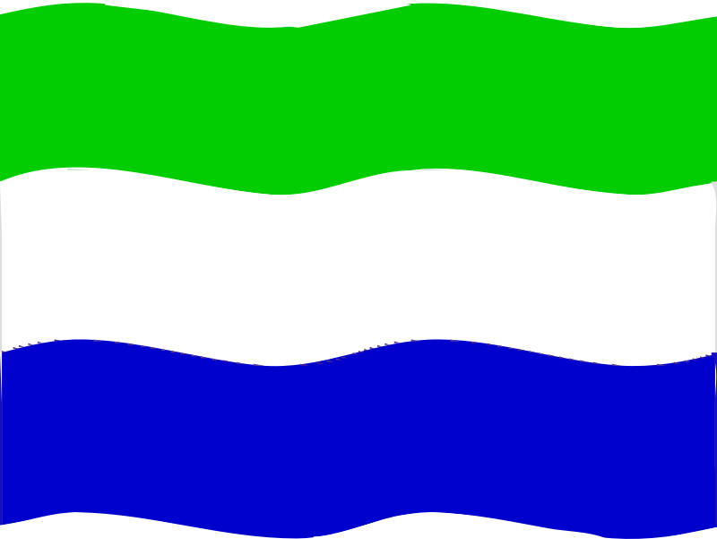Flag of Sierra Leone wave
