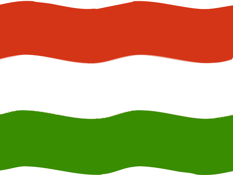 Flag of Hungary wave