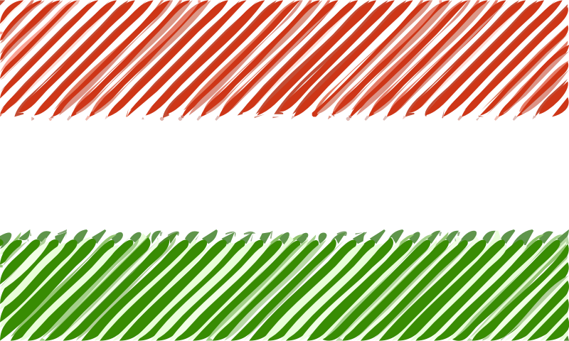 Hungary flag linear