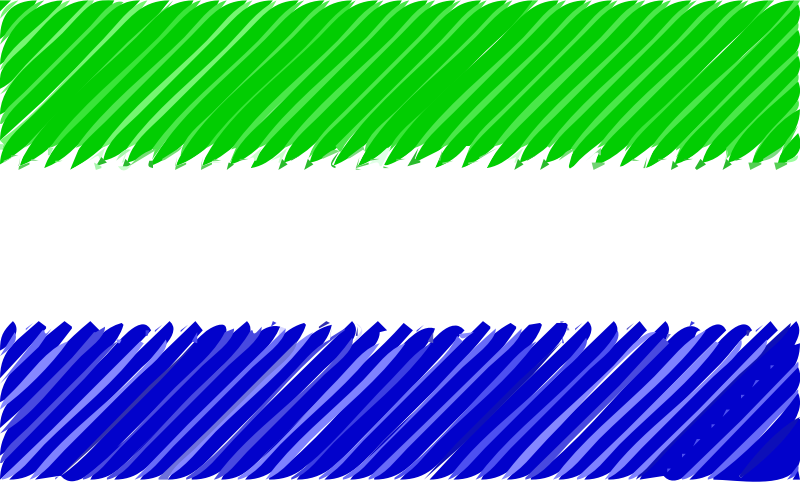 Flag of Sierra Leone linear