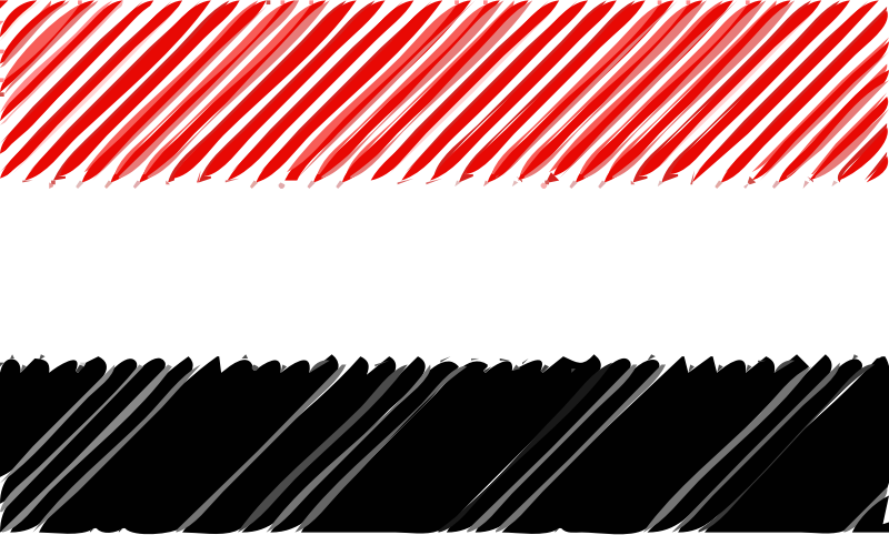 Yemen flag linear