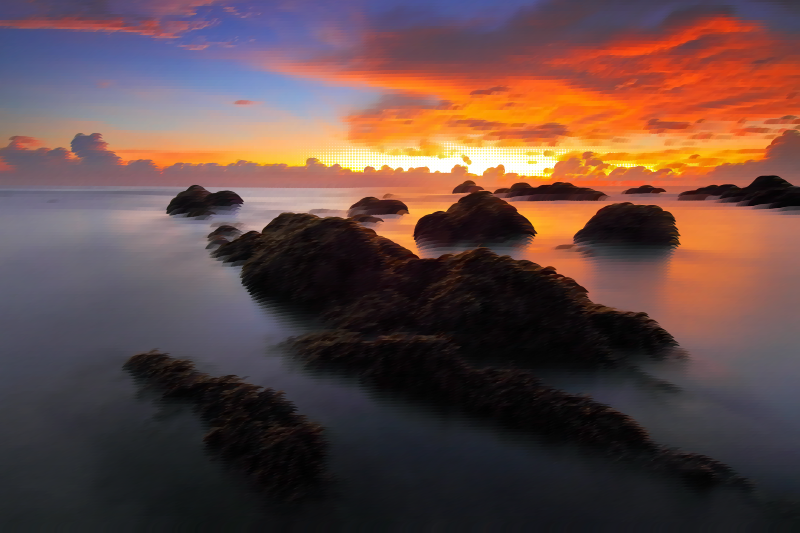 Surreal Seascape Sunset