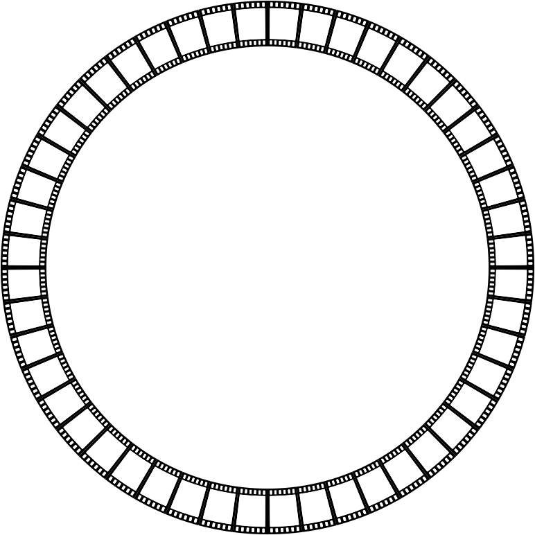 Film Strip Circle Frame