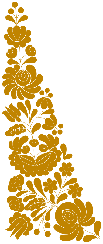 Traditional flower ornament