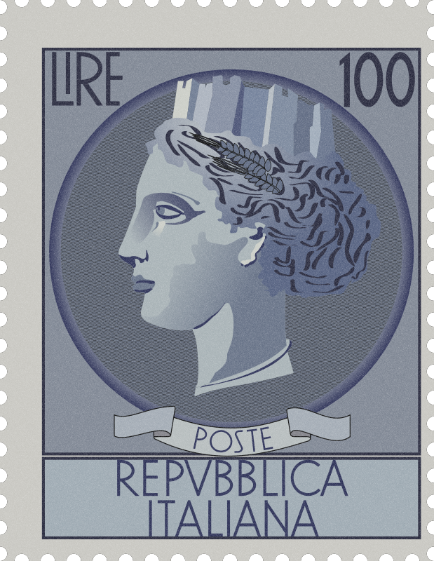Postage stamp Italia Turrita