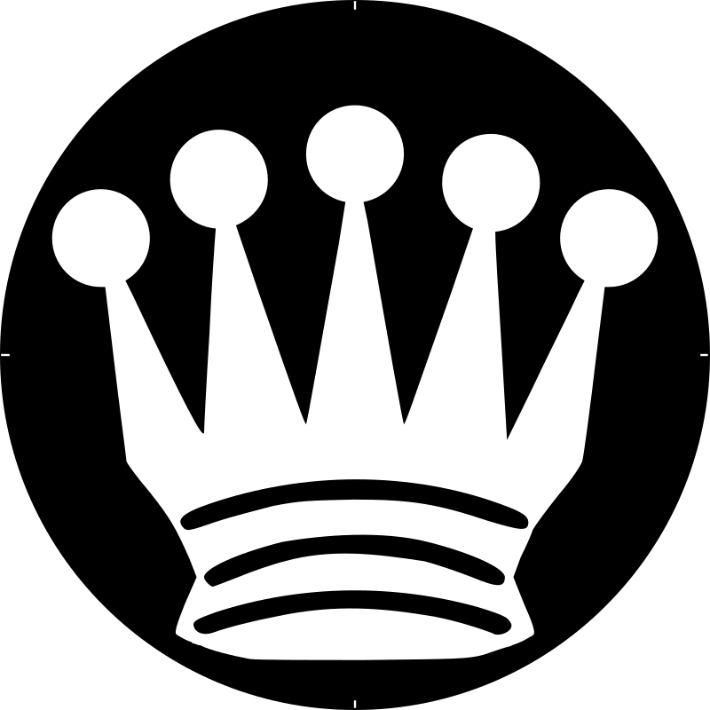 Chess Piece Symbol – White Queen – Dama Blanca