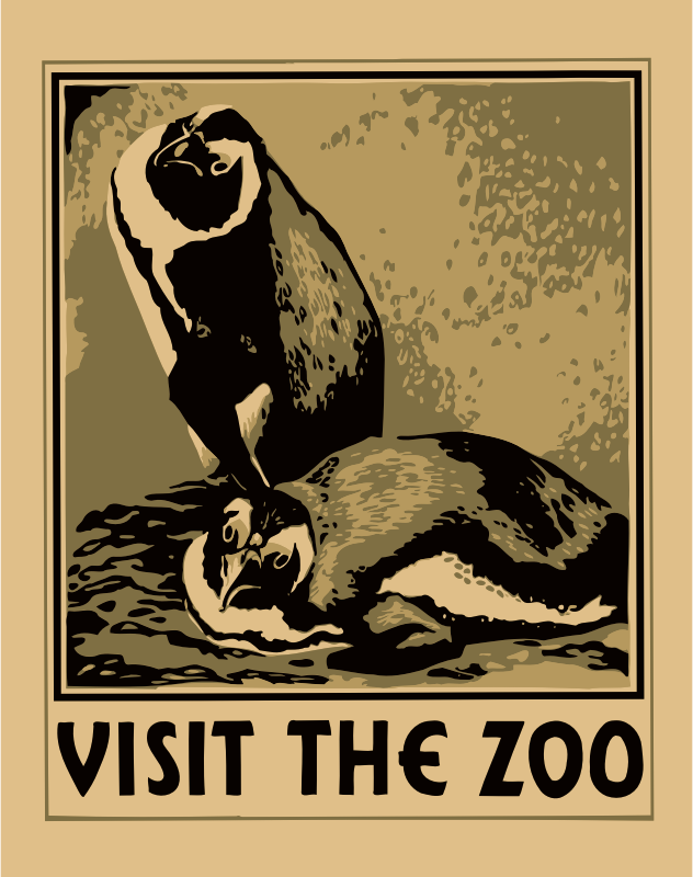 Visit the zoo poster 3