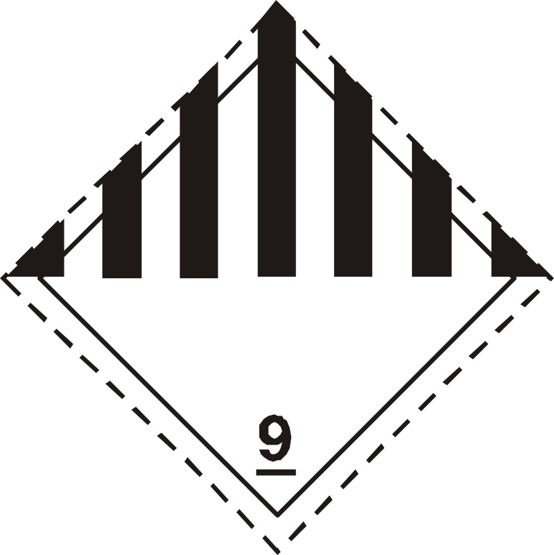 ADR pictogram 9-Miscellaneous dangerous substances