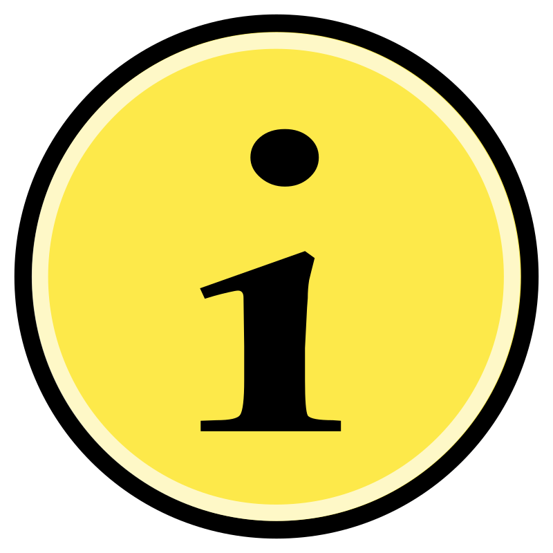 Button - Information (Yellow)