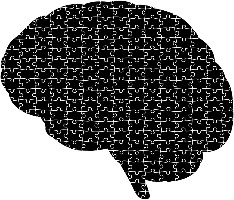 Brain Jigsaw Puzzle Silhouette