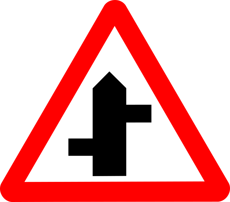 Roadsign staggered