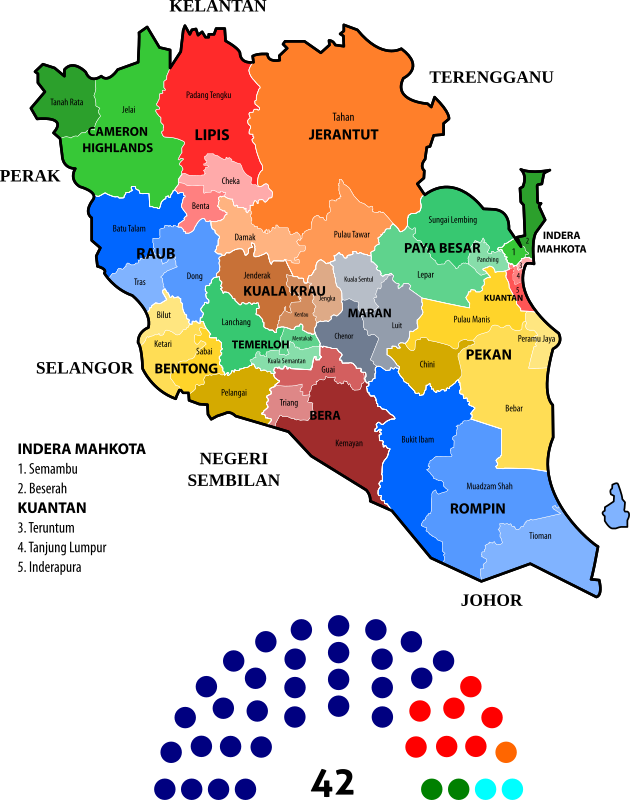 Pahang State Legislative Assembly Constituencies (2013)