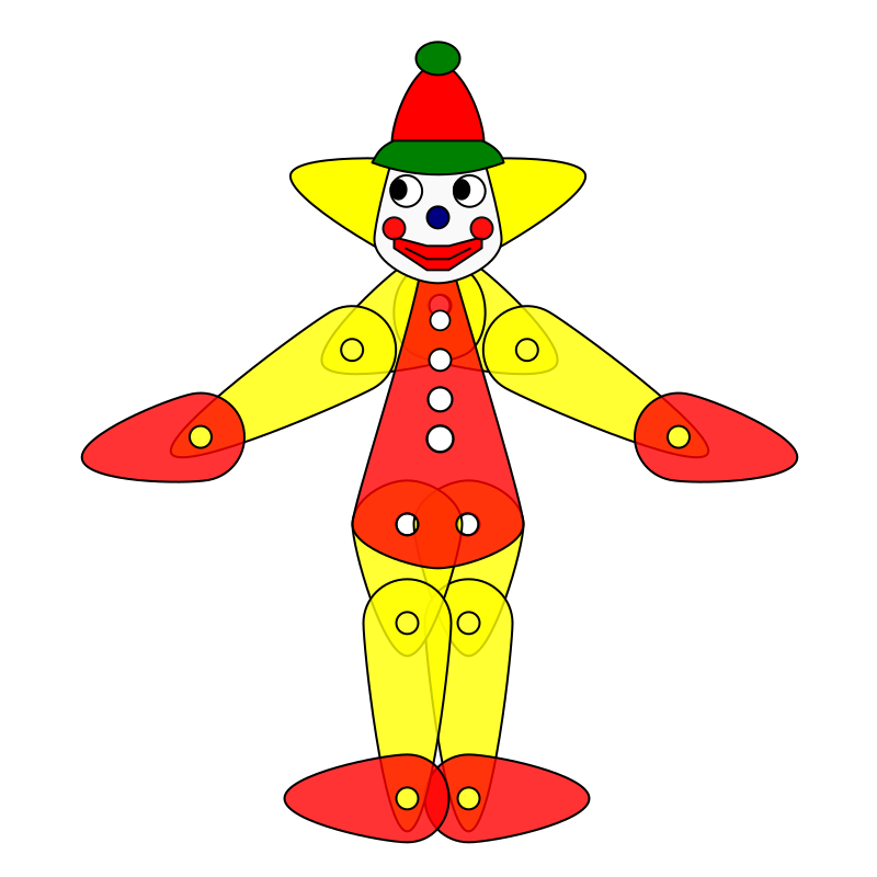 Toy Clown Puppet Animation