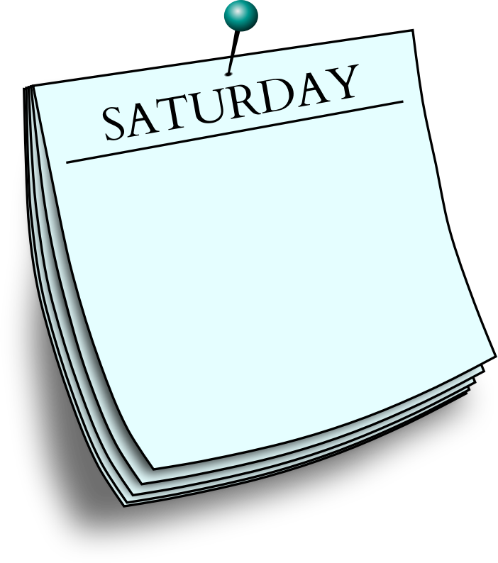 Daily note - Saturday