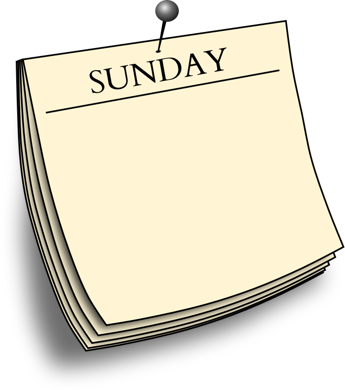Daily note - Sunday