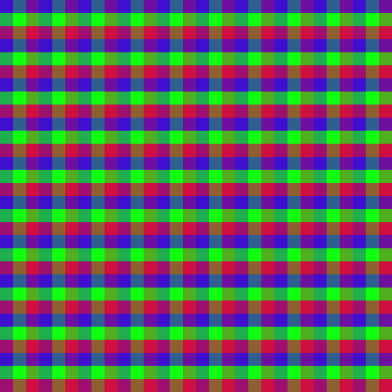 2400 × 2400 pixel RGB pattern