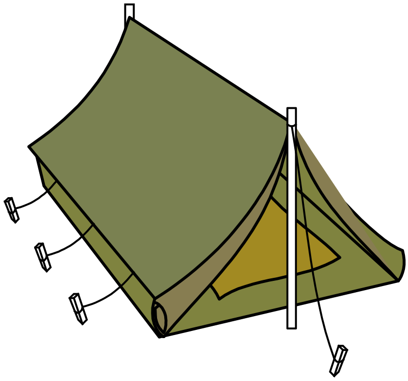 military style tent