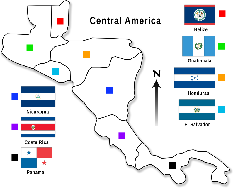central america infographic