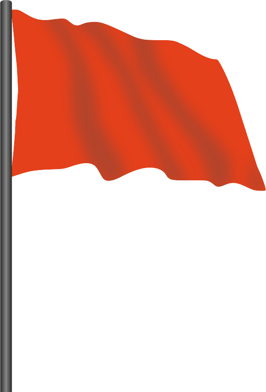 Motor racing flag 2 - red flag